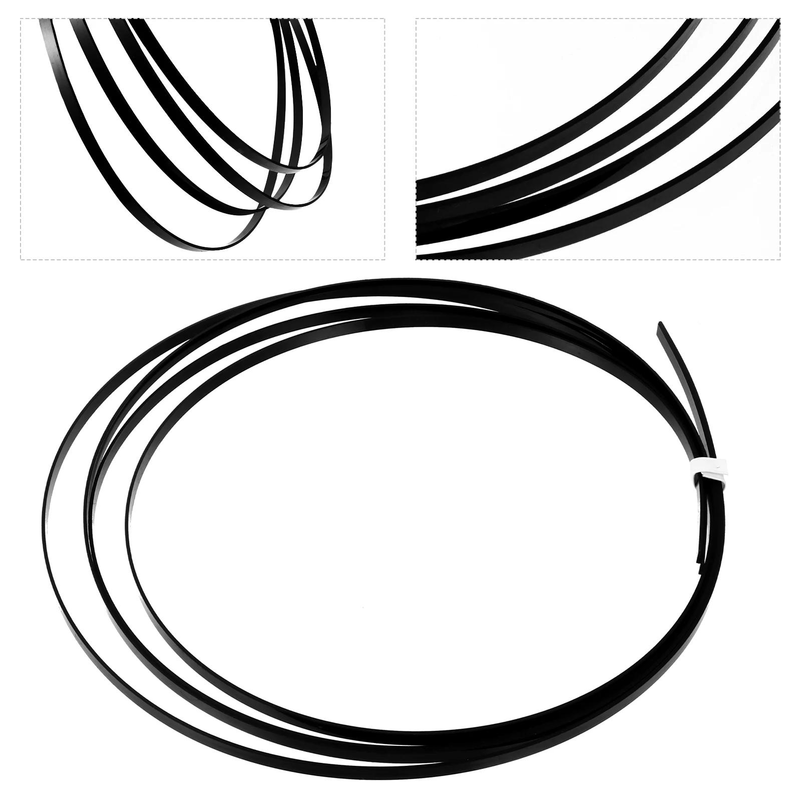

2Pcs Black Guitar Purfling Strips ABS Binding Repair Decorative Edge for Making Repair Ukulele Mandolin Banjo Accessories