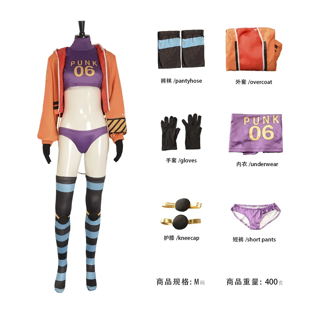 SSG York Cosplay Women Costume Egg Island Anime Pirate Female Fantasia Orange Gloves Sock Outfits Female Halloween Carnival Suit