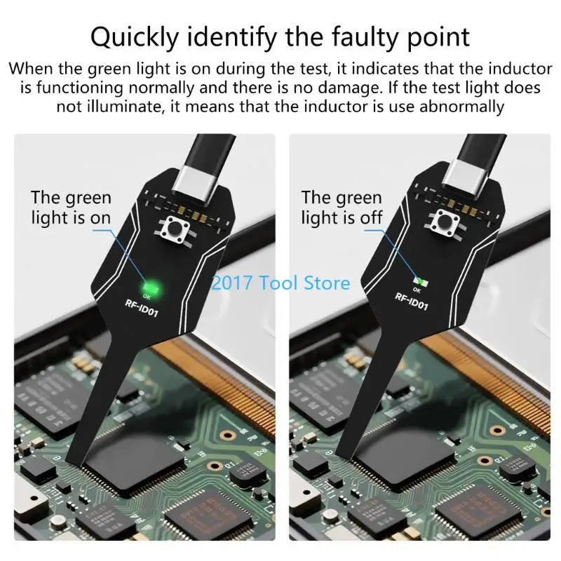 K92A Precise Electromagnetic Inductance Tester RFID01 Inductors Detectors For Phone