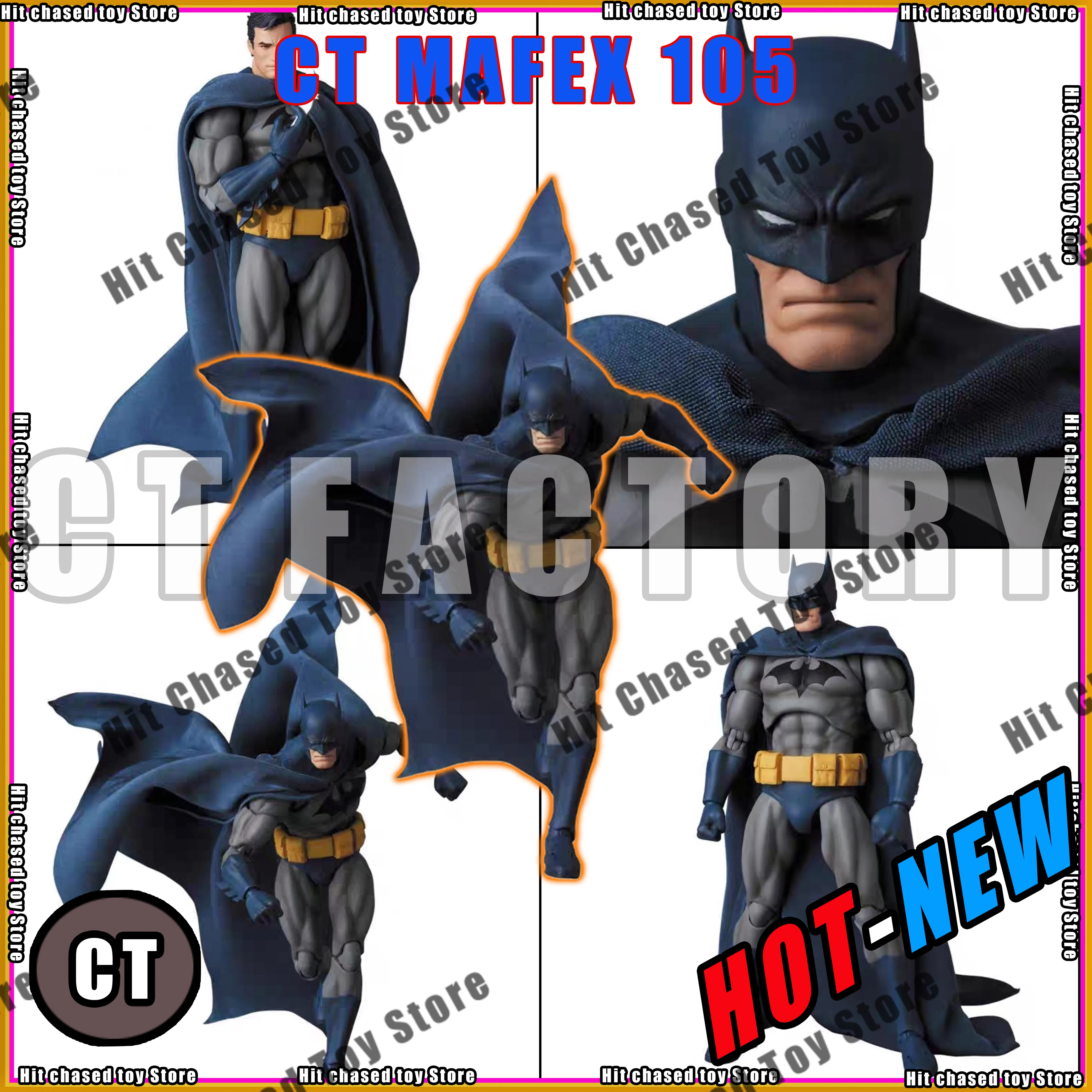 

In Stock Batman Mafex 105 Ct Toys Blue Version Black Version Dc Bat Man Anime Action Figure Figurine Model Statue Kid Toy Gifts