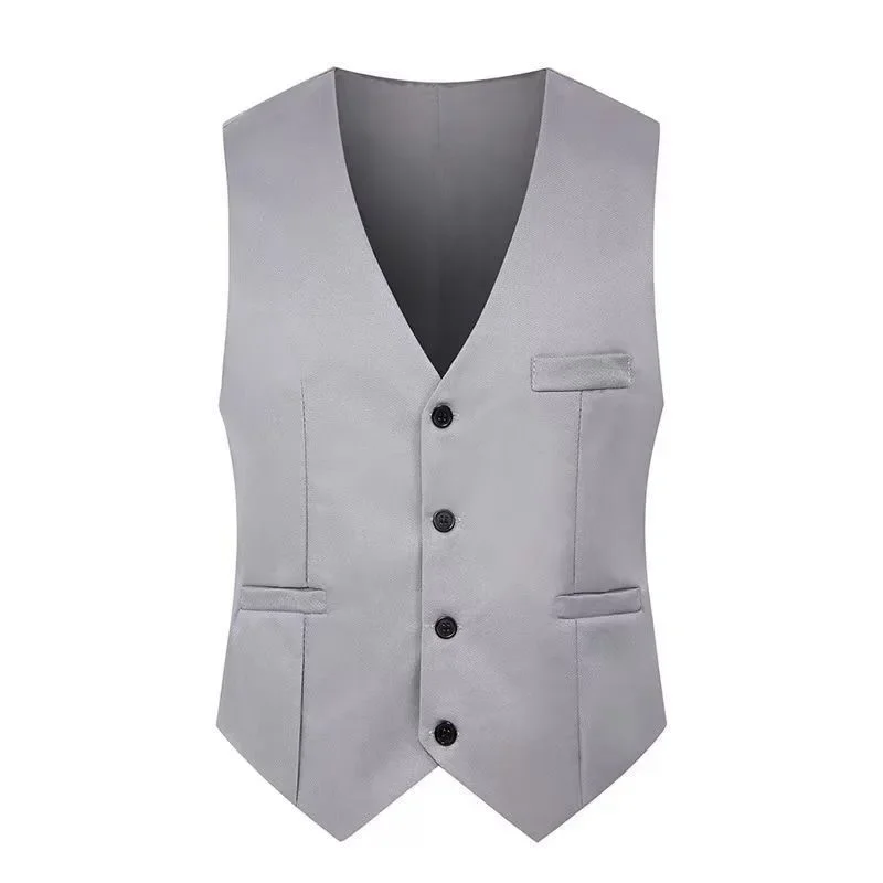 

844Gray men's suit vest suit vest vest professional groomsman dress