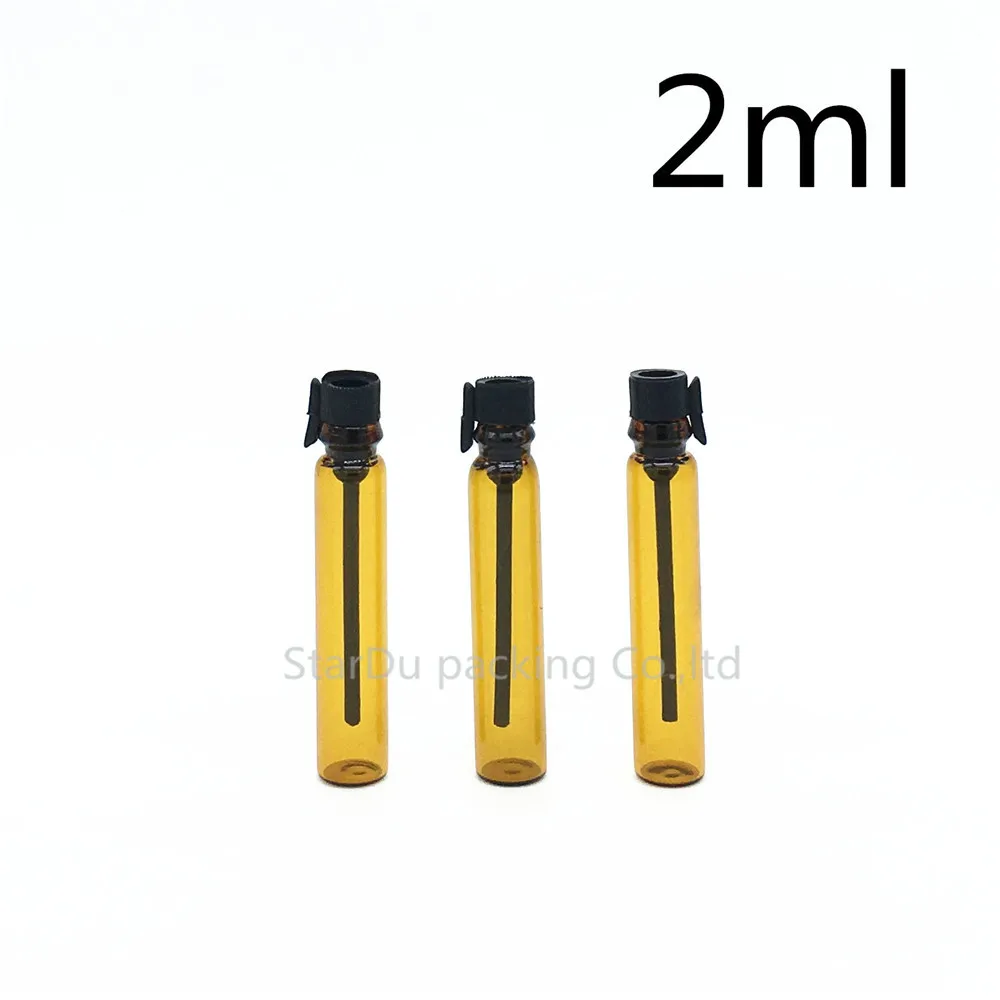 2ml Amber Bottles Glass Perfume Bottle,2CC Mini Tester Glass Perfume Vials 50pcs/lot