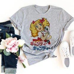 candy candy tshirt women Japanese harajuku Tee female comic Japanese clothing