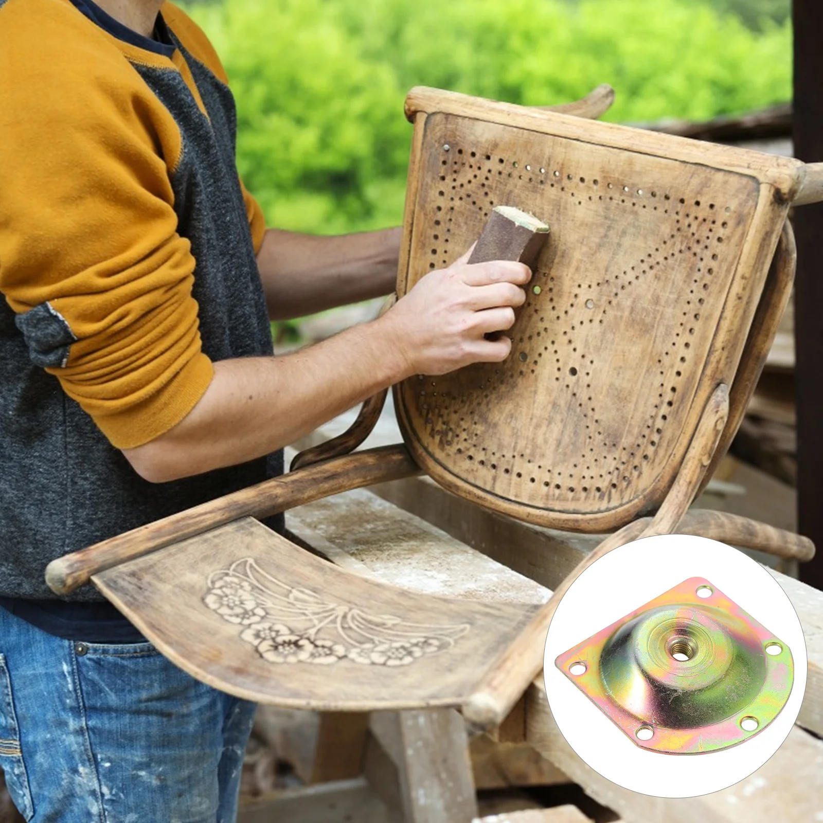 

8Pcs 12 Degree Sloped Leg Mounting Plates Furniture Leg Attachments for Reinforcing Old Legs Mid Century Style Durable Metal