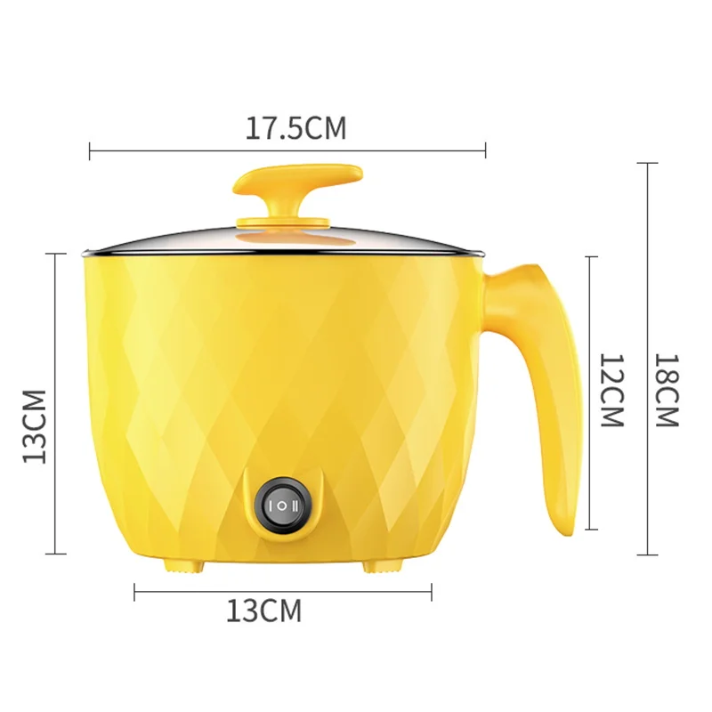 Mini Rice Cooker Steamer Removable Nonstick Pot with Kee Warm Function Travel Rice Cooker Single/Double Layer for Car Truck Home