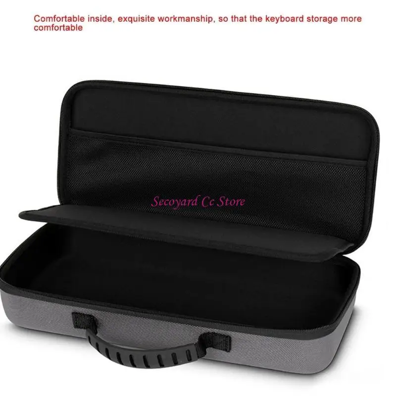 N3UC Hard Shell Case Bag Eva Travel Bag para 84 teclados juegos mecánicos