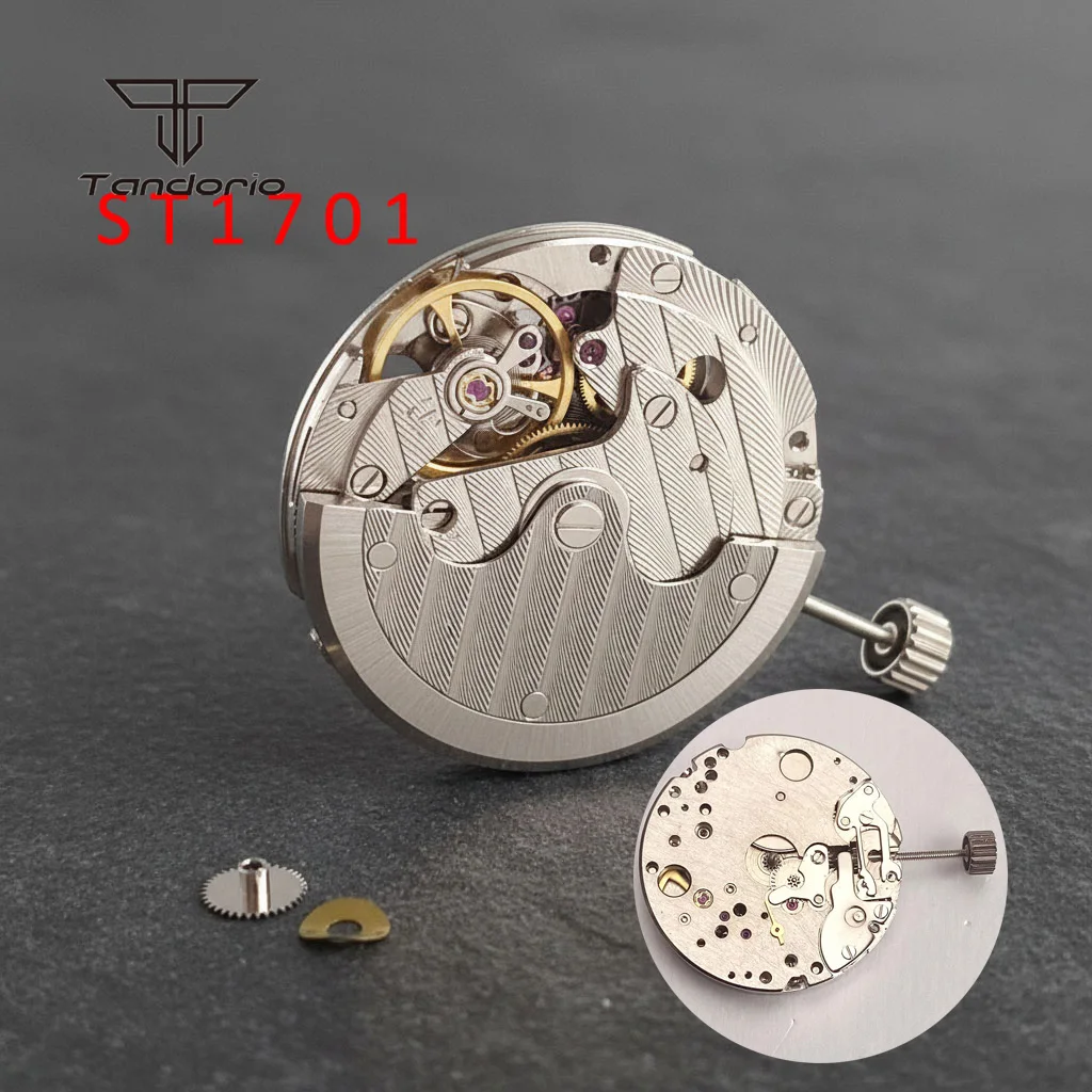 

Автоматический механический механизм для часов ST1701 21600BPH, высокая точность, 20 камней, механизм морской чайки, аксессуары для наручных часов, детали