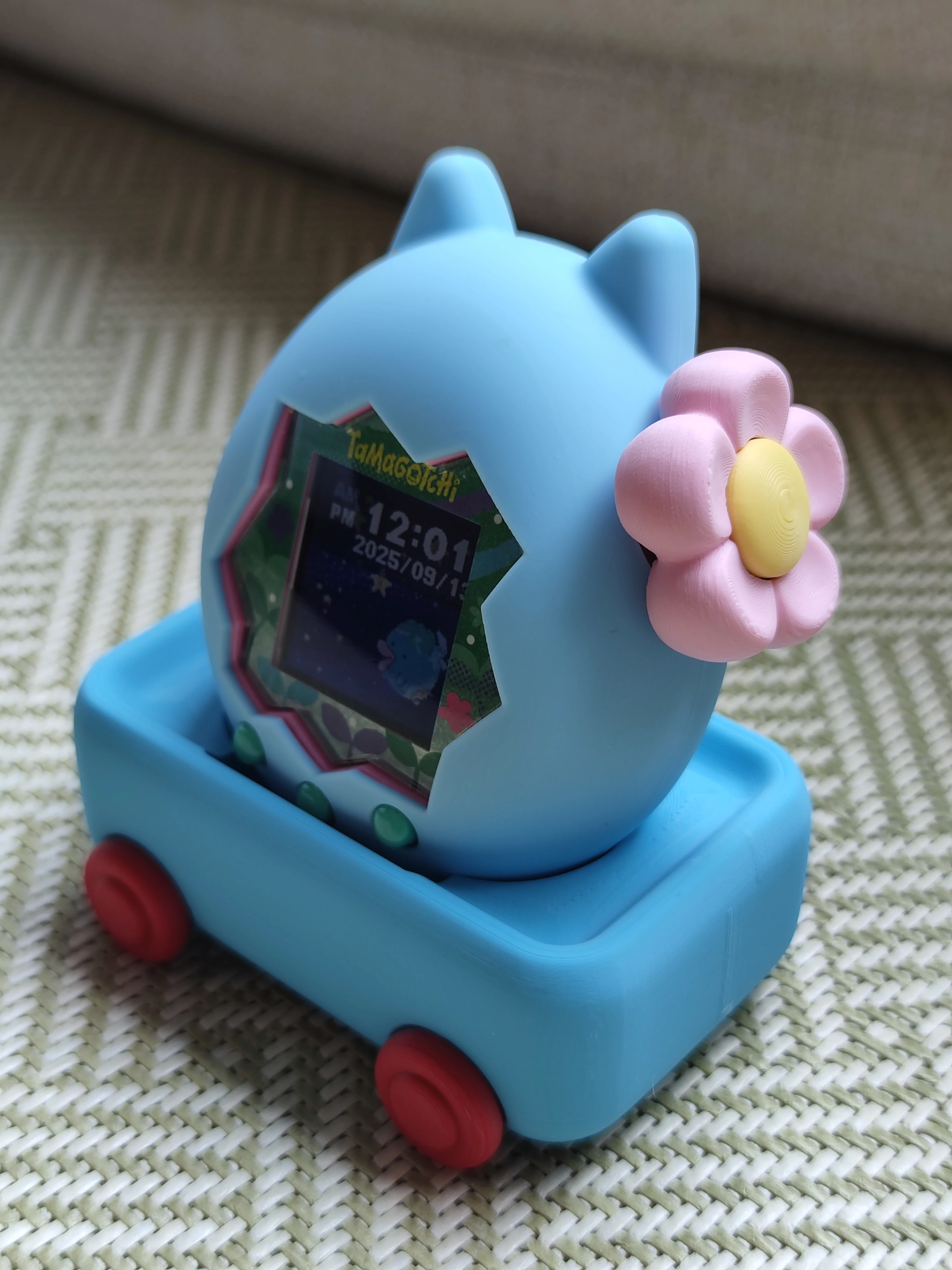 ثلاثية الأبعاد مطبوعة تماغوتشي الجنة زهرة على غرار المقبض الغطاء الواقي تماغوتشي ملحق الزخرفية الغطاء الواقي #3