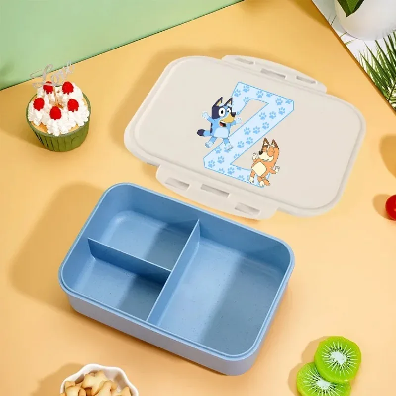 Blueys Bingo Bento Lunch Box Boys Girls Letter A-Z Food Storage Containers Kids School Picnic Lunchbox Office Dinner Case Gift