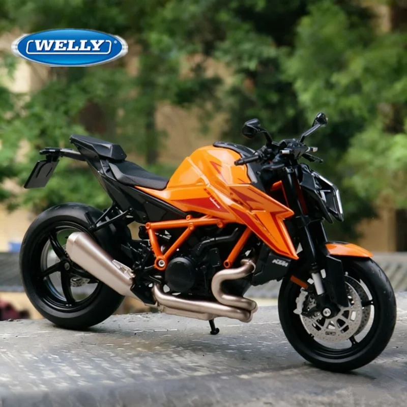 

Welly 1:12 KTM 1390 Super Duke R Alloy Sports Motorcycle Model Diecast Street Cross-country Racing Motorcycle Model Kid Toy Gift