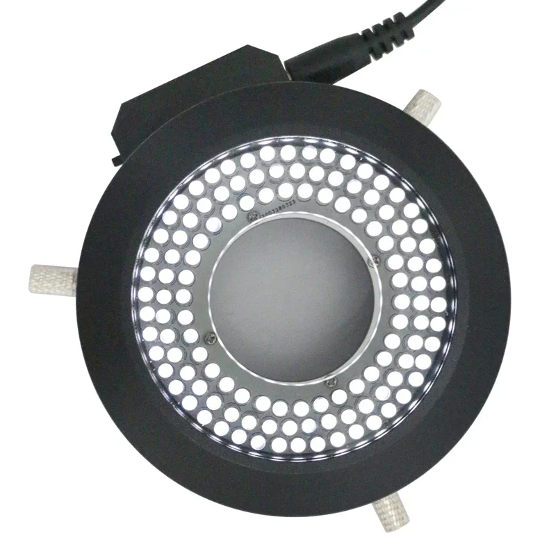 120Pcs LED Ring Light With Polarizing Glass, Microscope Polarized Light Illuminator, Adjustable Polarizer for Lab Inspection