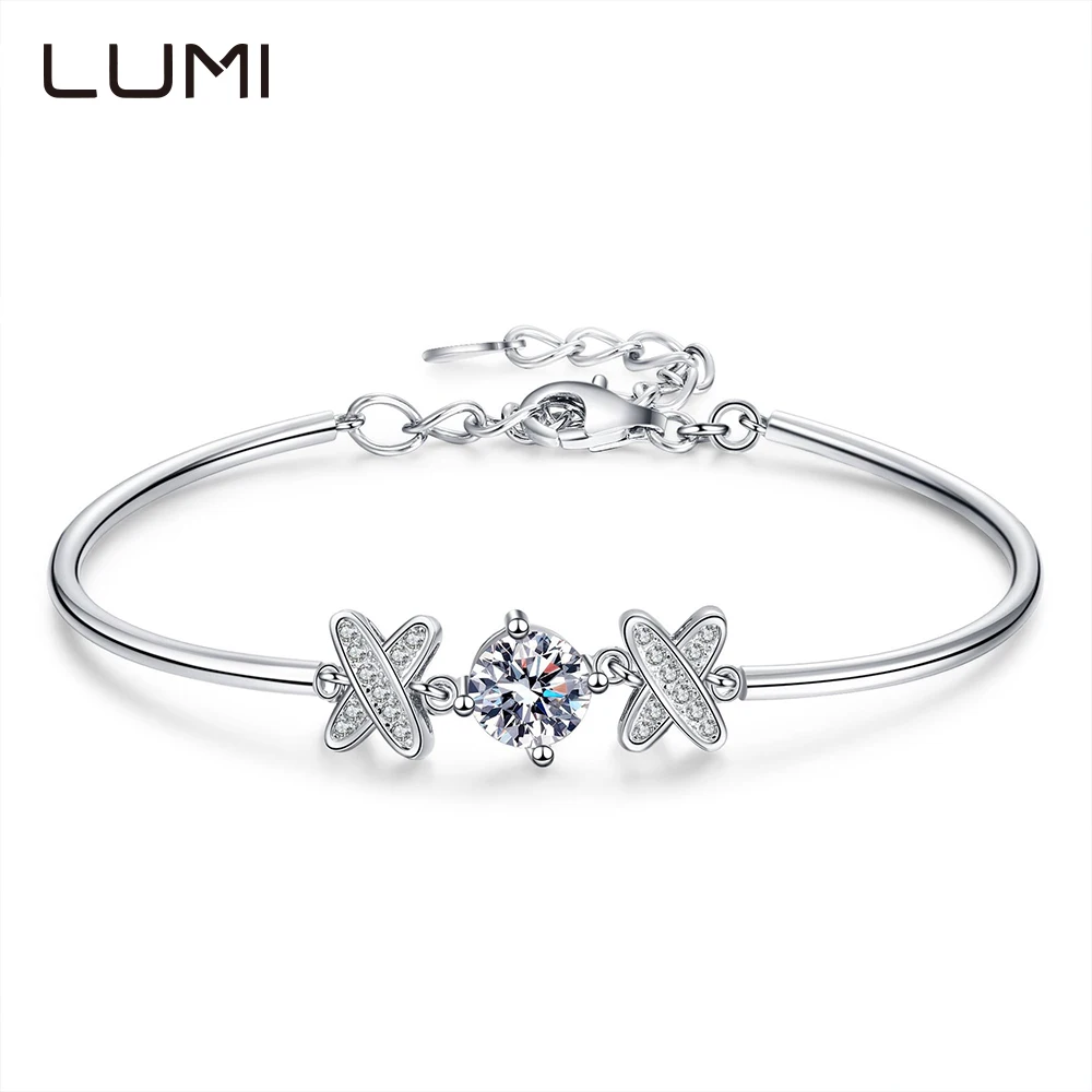 

Big Hit 1CT VVS1 Муассанит с бантом S925 Серебряный браслет для женской вечеринки, юбилея, подарок на день рождения, обручальные украшения