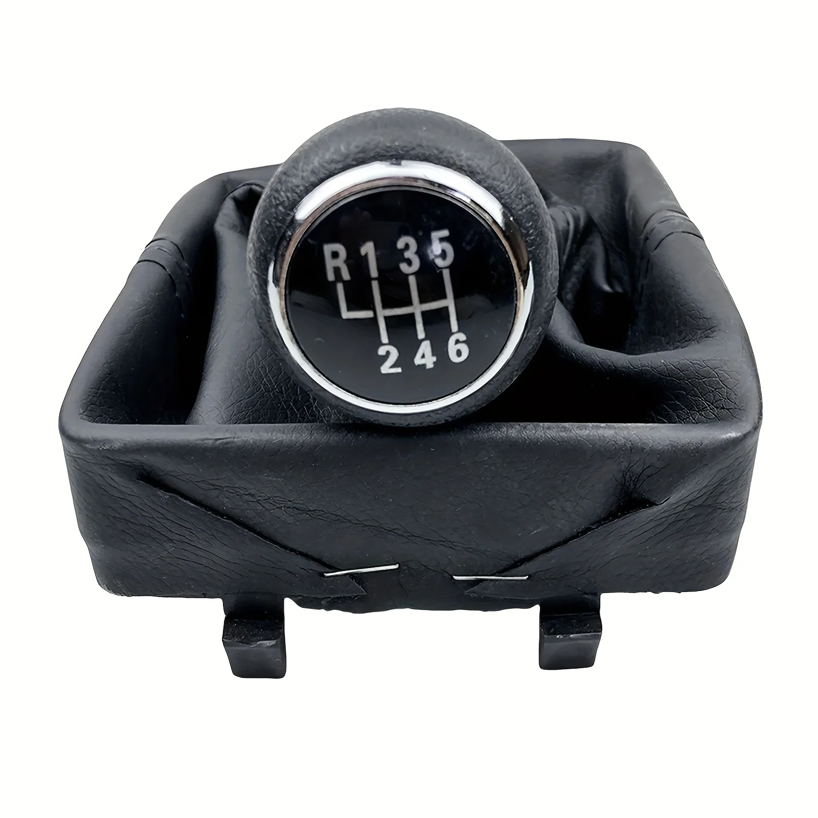 5 Speed Gear Shift Knob Boot Cover for VW Polo 9N 9N2 2002-2010 Manual Shifter Lever Faux Leather Sleeve