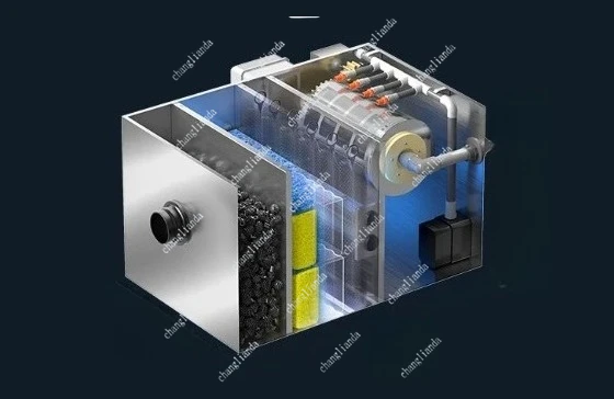 Stainless Steel Drum Filter for Fish Pond, Micro Screen Filter with Automatic Backwash, Koi Pond Water Filtration System