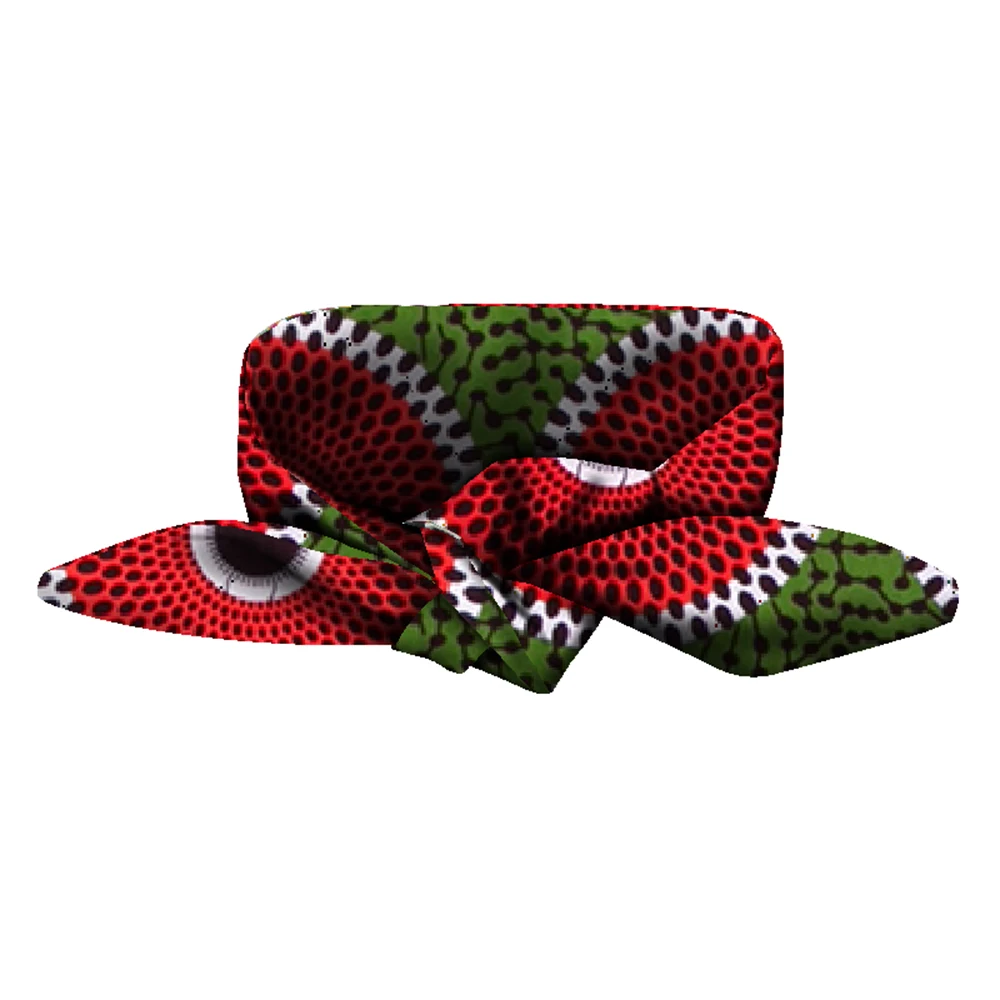 BRW Double Side Handtie African Ankara Head Wraps for Women Ankara Scarf African Wax Print Head Bands Versatile WYX32 - view 3
