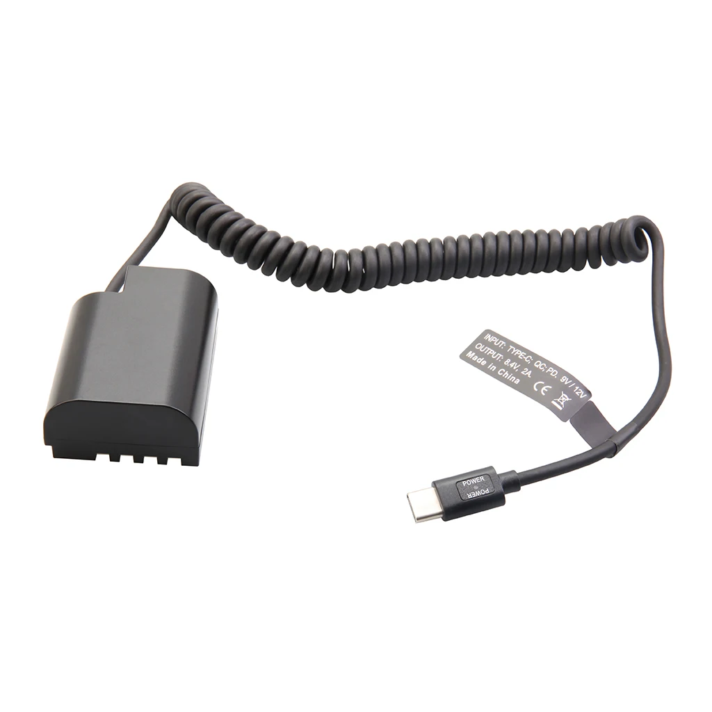 Typ-C PD Dummy-Akku-Kit für Fujifilm Canon Nikon Sony Panasonic, 9V Powerbank zu 7,4-8,4V für Akkuanzeige – Detail 34