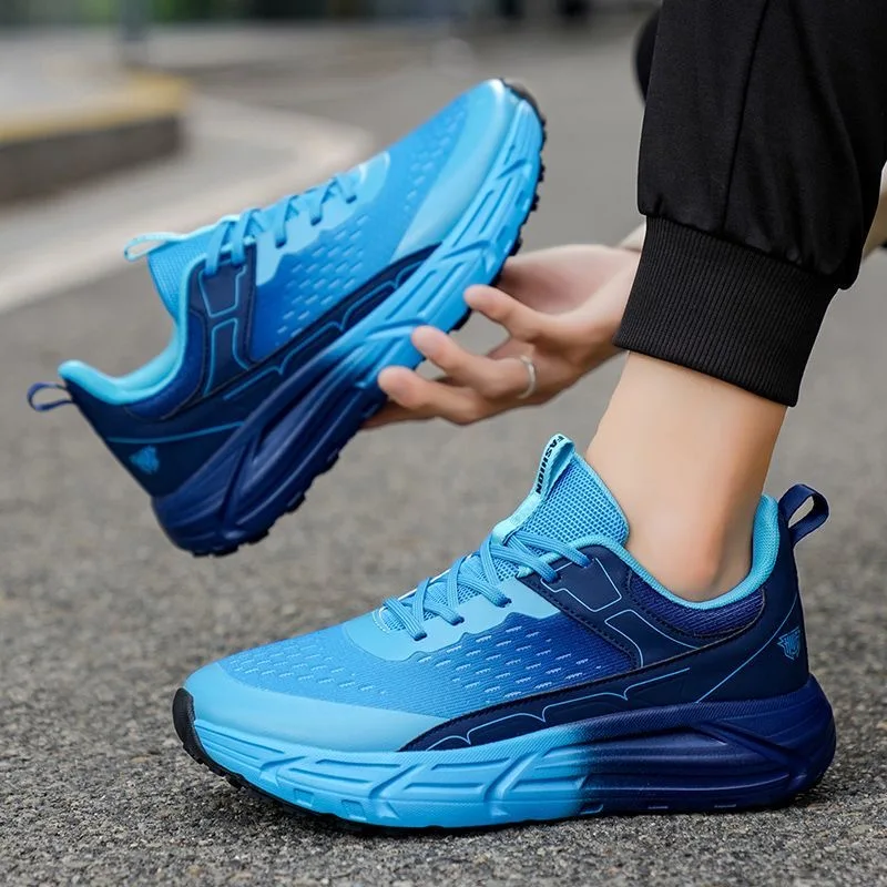 

2025 New Walking Jogging Shoes Men Women Wide Feet Running Shoe Couples Black Blue Sport Shoes Unisex Outdoor Training Shoes