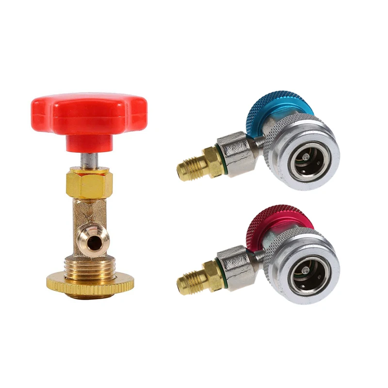 

CYCLI-1X R134A Кран для открывания канистр M14/1/4 дюйма SAE Автомобильный кондиционер Хлодоагент для консервных банок и 2 шт. Автомобильный авто Fre