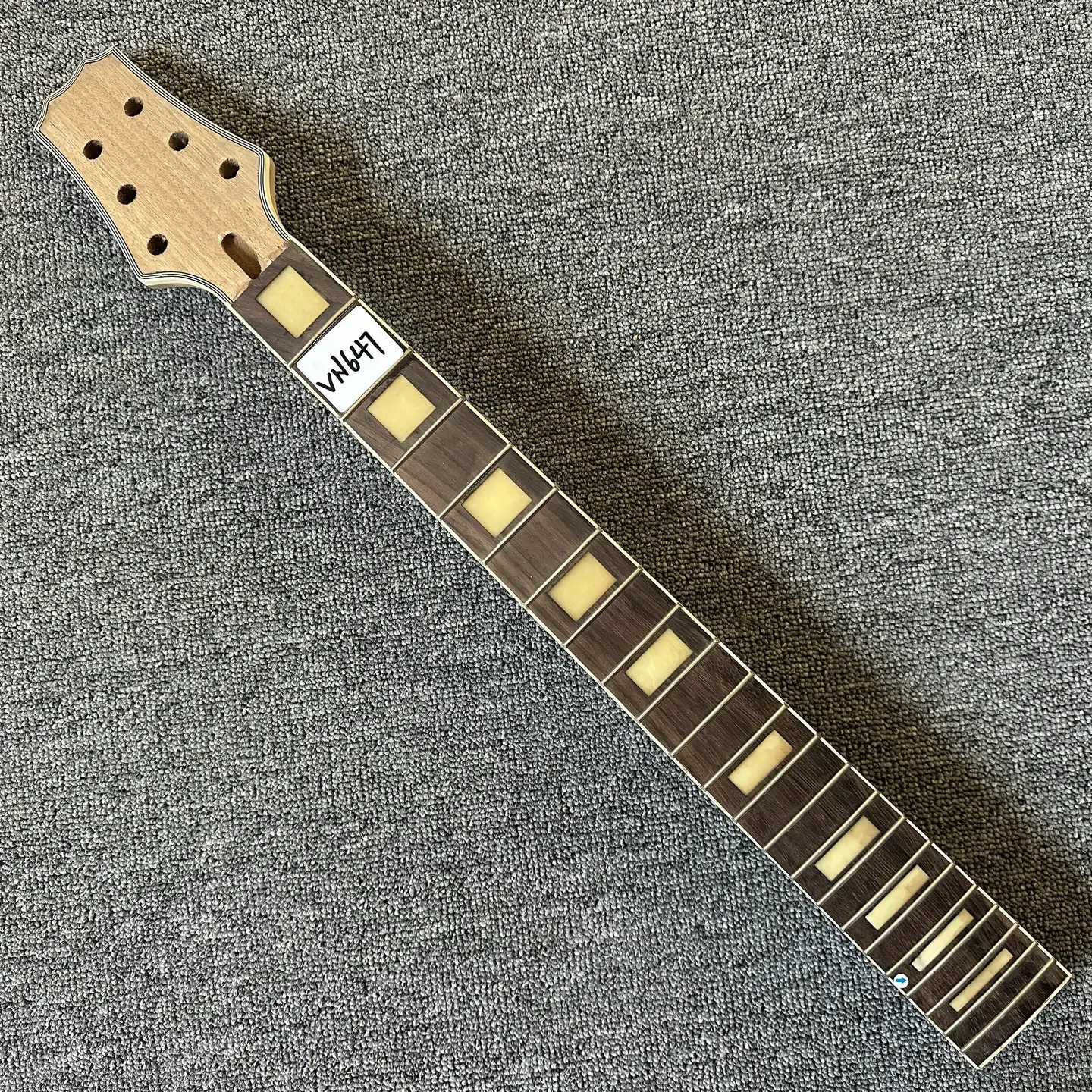 VN647 Custom Order 6 String Electric Guitar Neck Mahogany+Solid Rosewood 22 Frets Unfinished for Personal DIY sET-IN