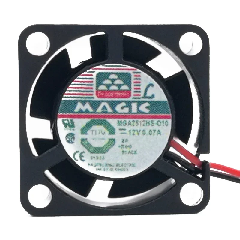 P 25*25*10MM Taiwan Yongli MGA2512HS-O10 2510 12v 0.07A 2.5CM ultra-quiet fan
