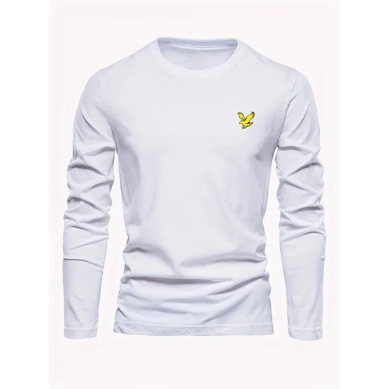 

Eagle Pattern 3D Printed Round Neck Long Sleeved Loose and Comfortable Casual Sports Breathable Quick Drying Daily T-shirt Top