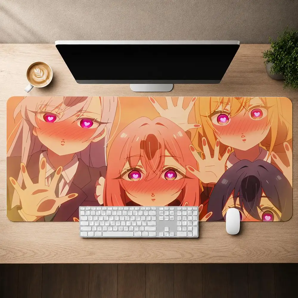 The 100 Girlfriends Mouse Pad Mouse Pad Anti-Slip Rubber Base Extended Desk Mat For Gamers Office Computer Accessories