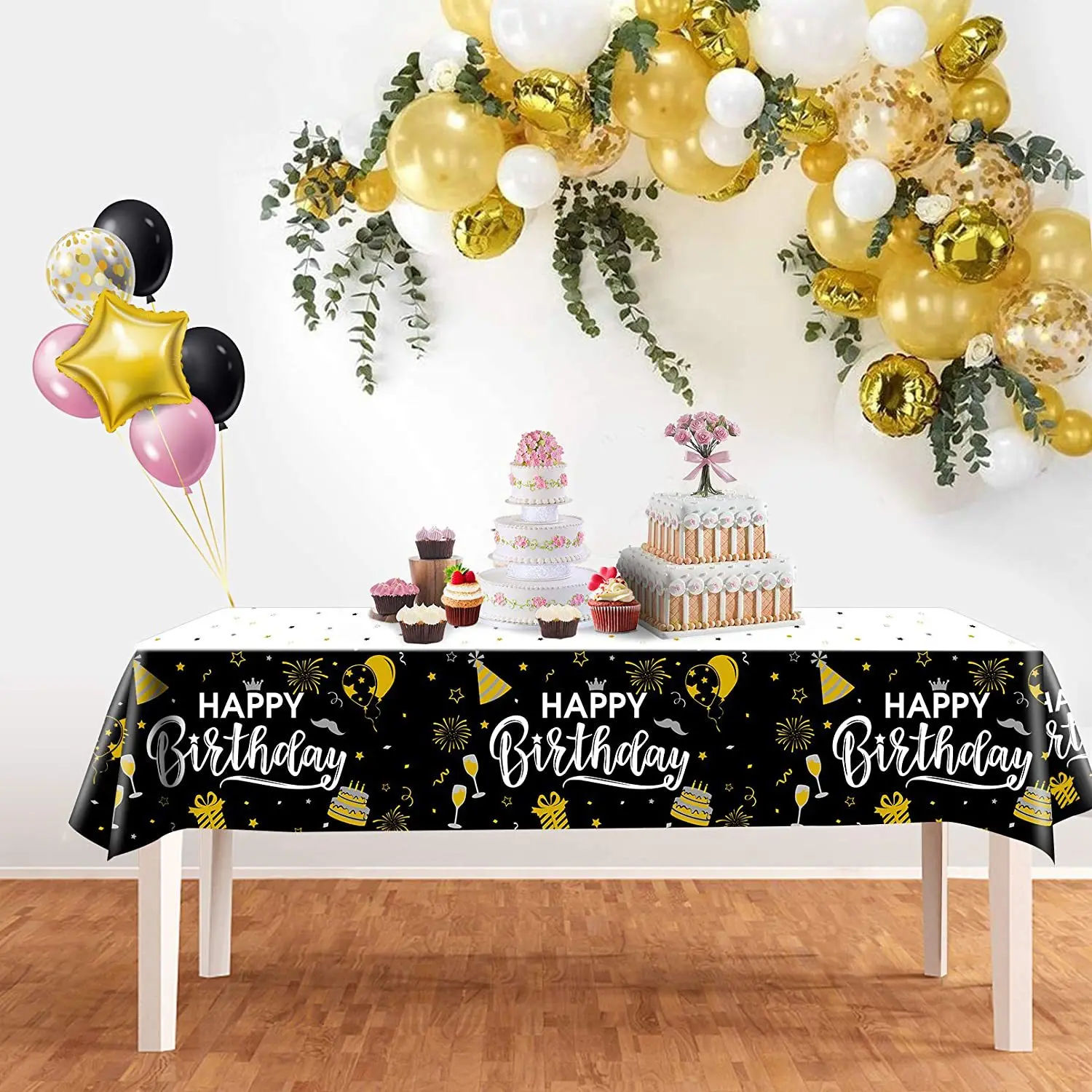 

Disposable Birthday Party Tablecloth Waterproof Oil-proof Kindergarten Table MATS Holiday Christmas Party Picnic Tablecloth