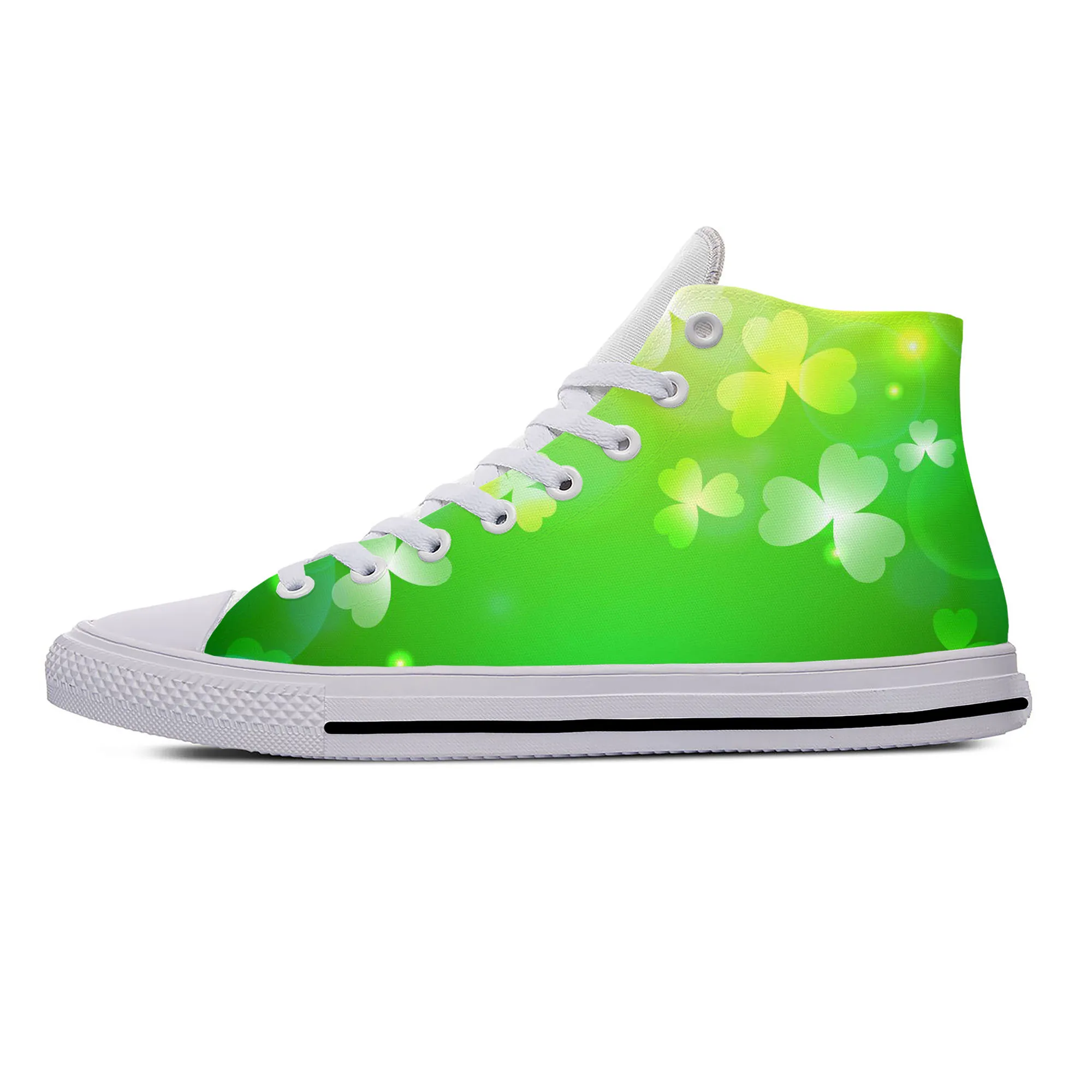 Hot Summer Saint St Patricks Day Shamrock Ireland Irish Latest Shoes Lightweight Men Women Sneakers Classic High Top Board Shoes