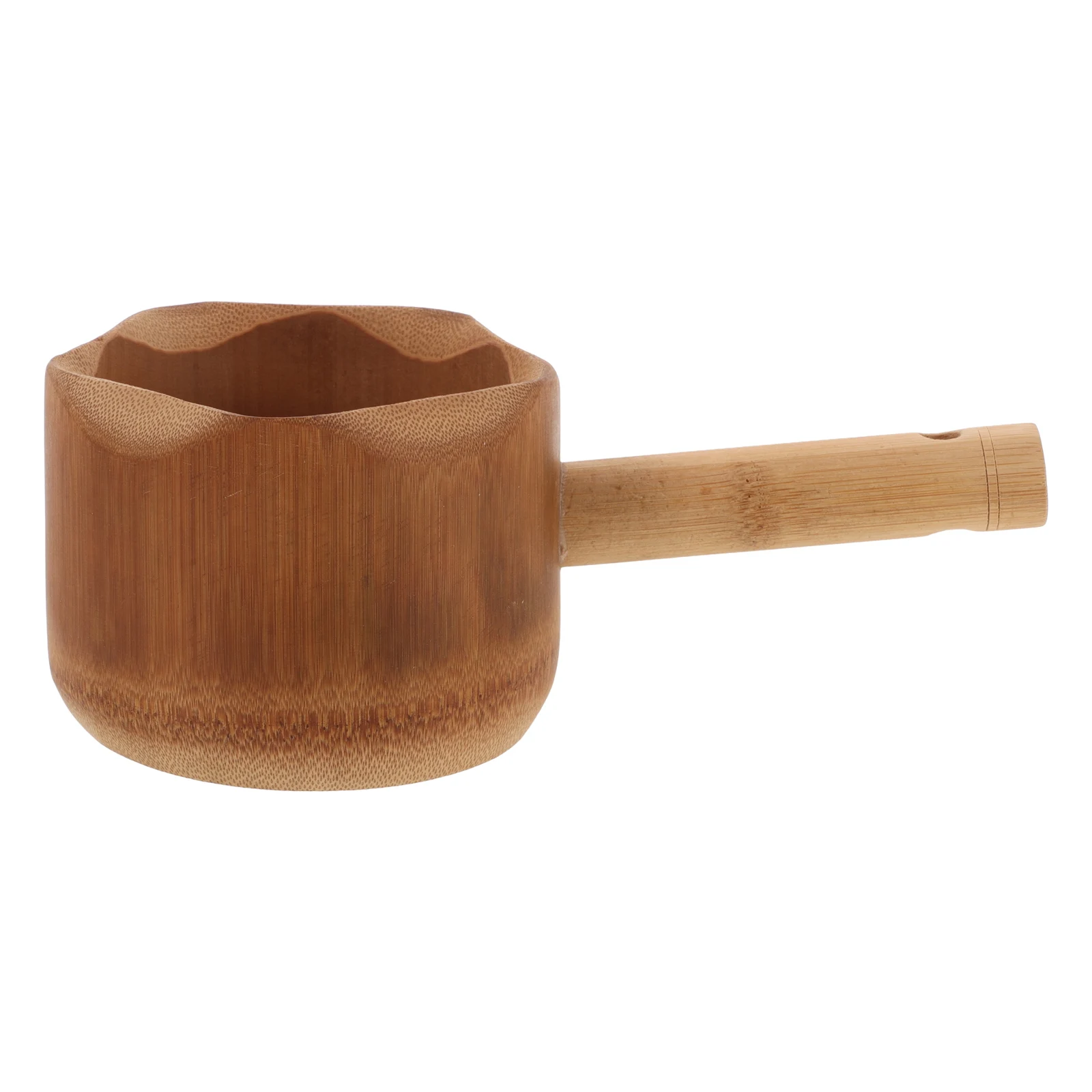 

Bamboo Lotus Water Spoon Ladle Sauna Bucket Wood Scoop Khaki Bathroom Shower Cooking Small Kitchen Gadgets Household Bathing