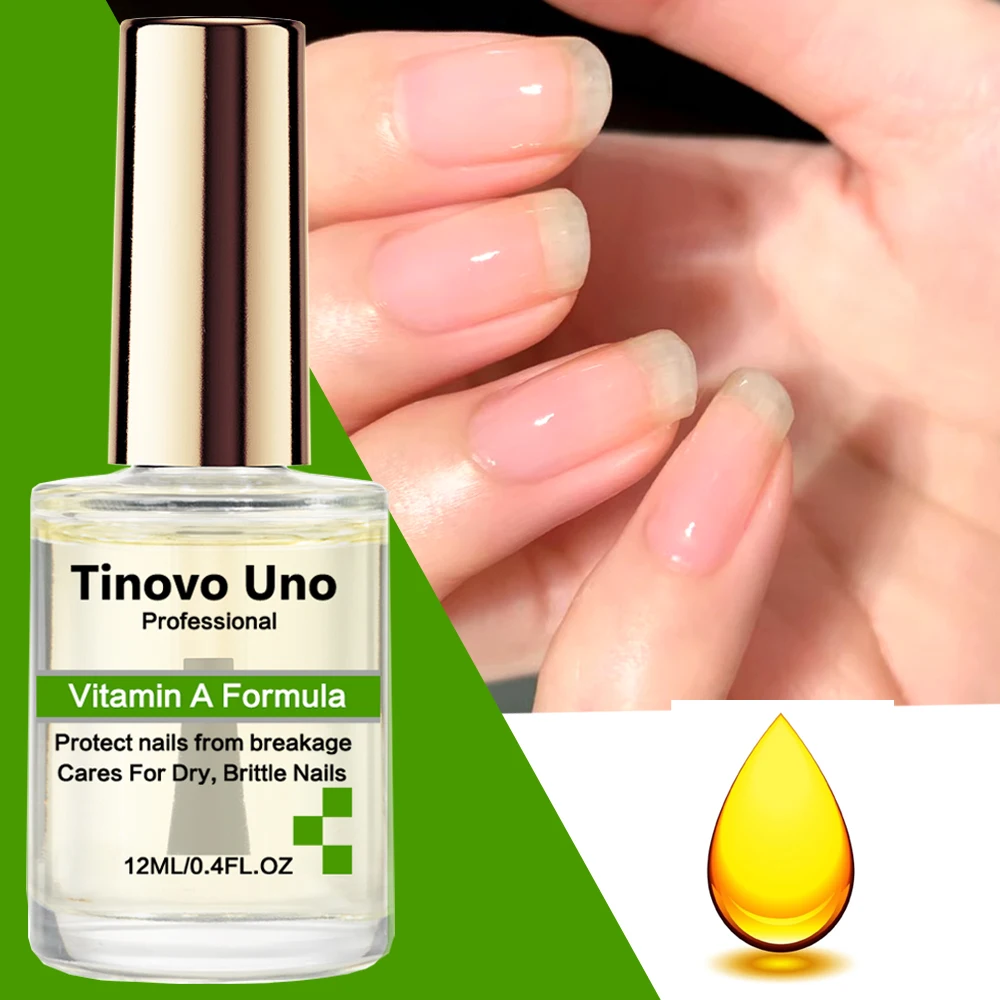 Tinovo Uno Vitamin A Formula Cuticle Oil for Nails Repair Strong Strengthener Nail Hardener Treatment Protect Thin Brittle Nail