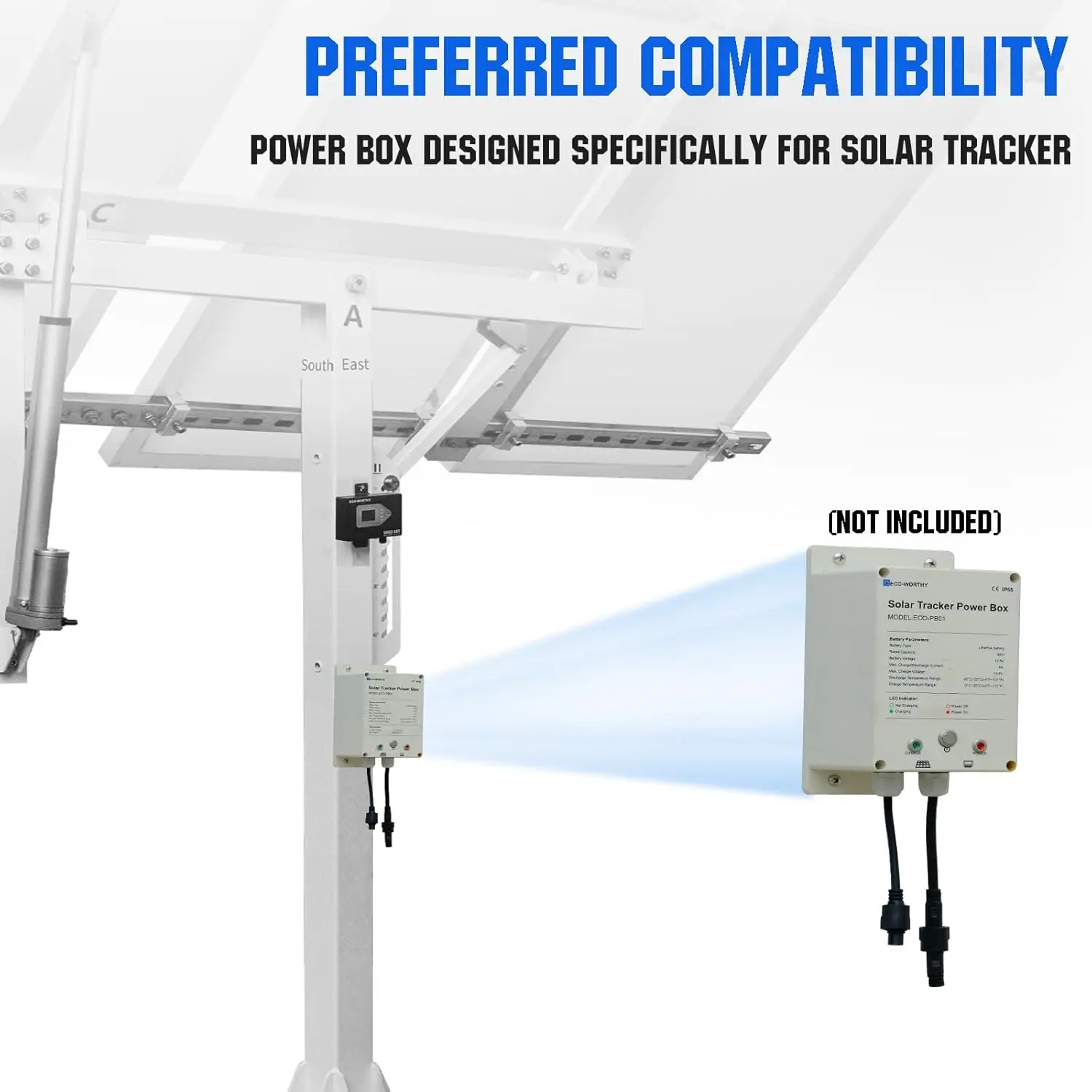 Solar Panel Single Axis Tracking System (Increase 30% Power) with Tracker Controller,High Stability, Multi-Angle Adjustment