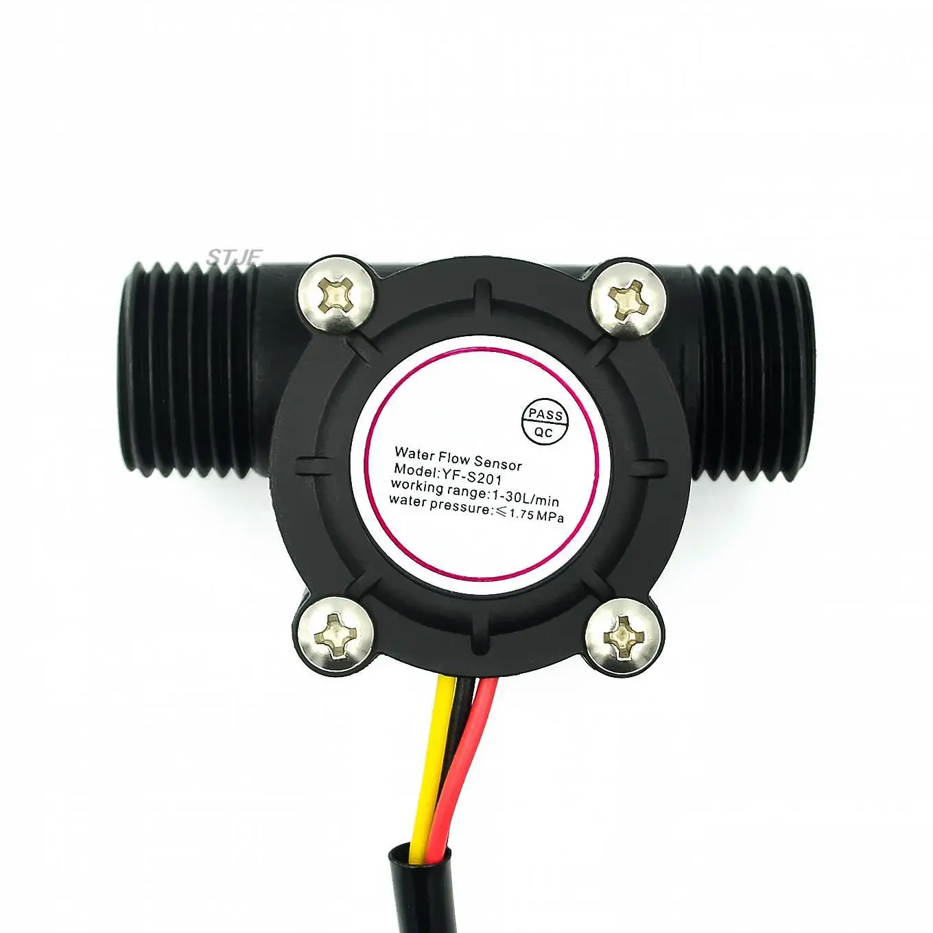 12V Water Flow Sensor DC 5-18V Flowmeter Hall Flow Sensor Water Control Liquid Flow Sensor Switch 1-30L/min 2.0MPa YF-S201