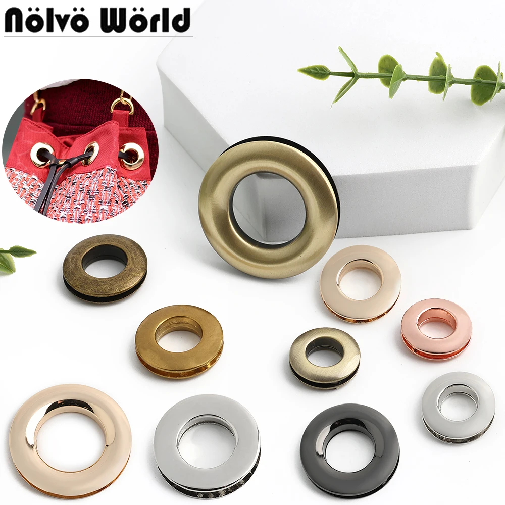 10/30/100PCS 10-23mm Metal Eyelet Screw Buckle O Ring Grommet Clasp For Bags Dog Chain Hook Clothes Jeans Decoration Accessories
