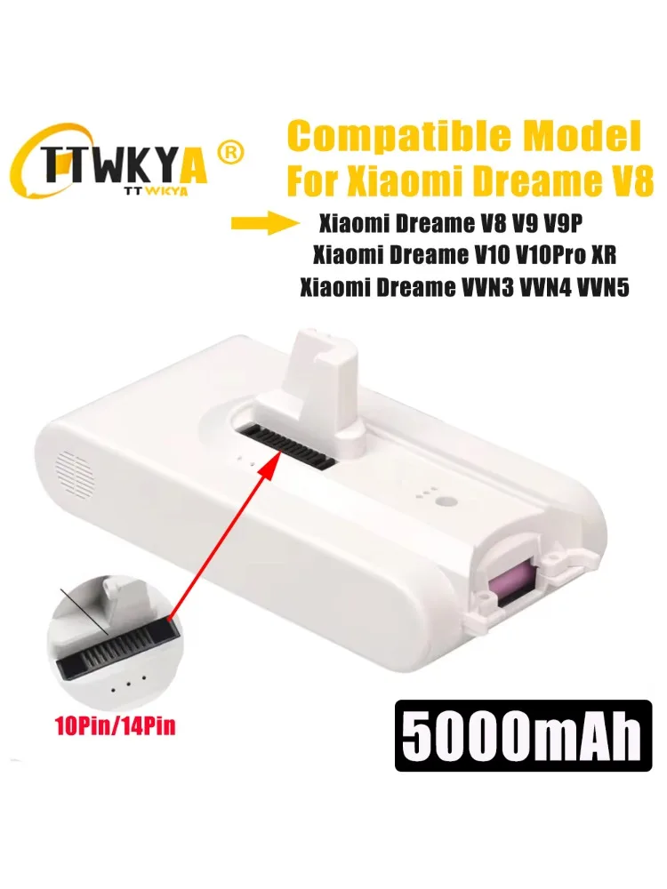 (Origine) batterie au Lithium V9 V10 pour Dreame V8 V9 V10 V9P XR VVN3 VVN4 pièces d'aspirateur sans fil à main batterie de remplacement