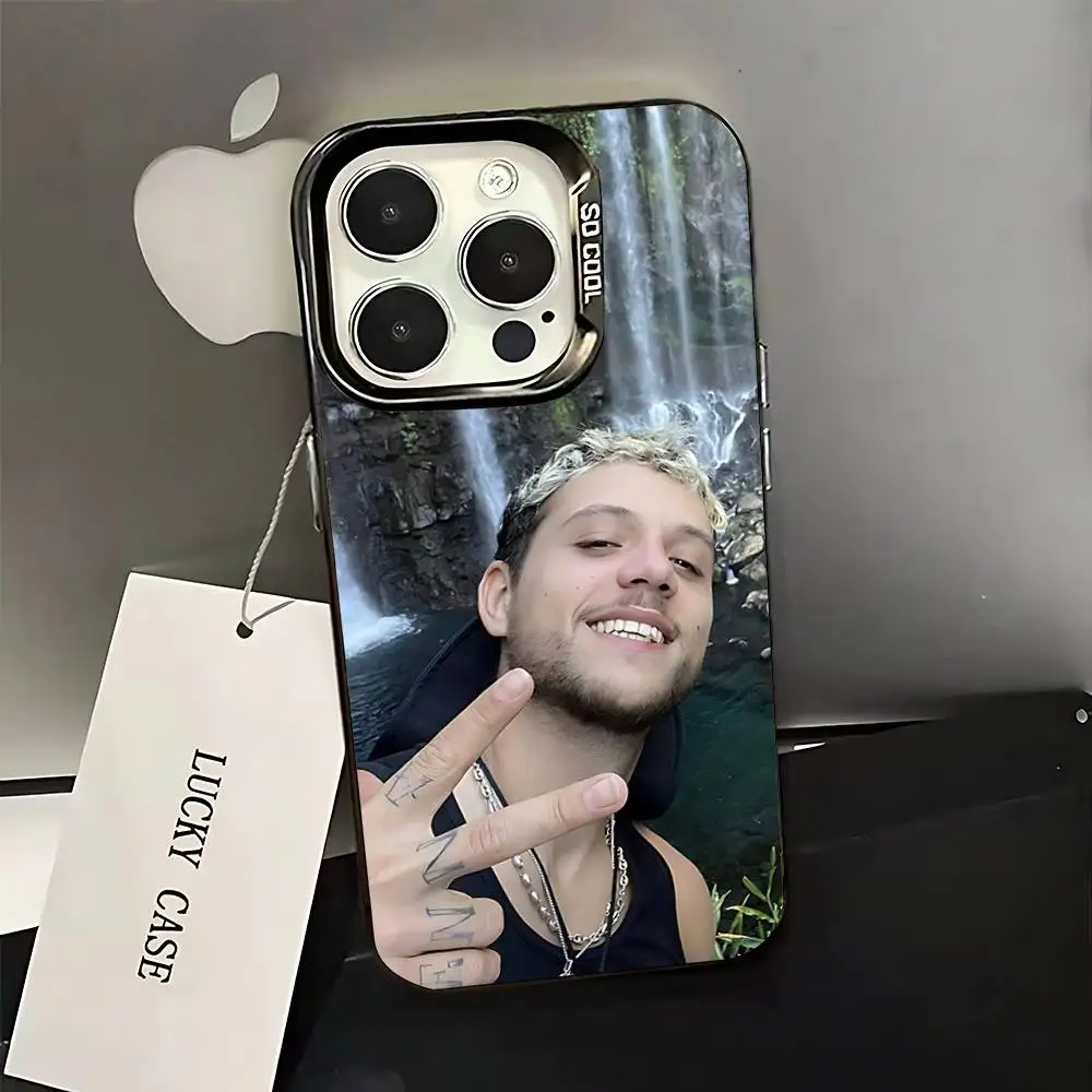 เคสโทรศัพท์ลายแร็ปเปอร์ชาวฝรั่งเศส Mathieu สำหรับ iPhone 16,15,14,13,12,11,Pro,XS,Max,Plus,Mini,SE สีดำด้านแบบกันกระแทก