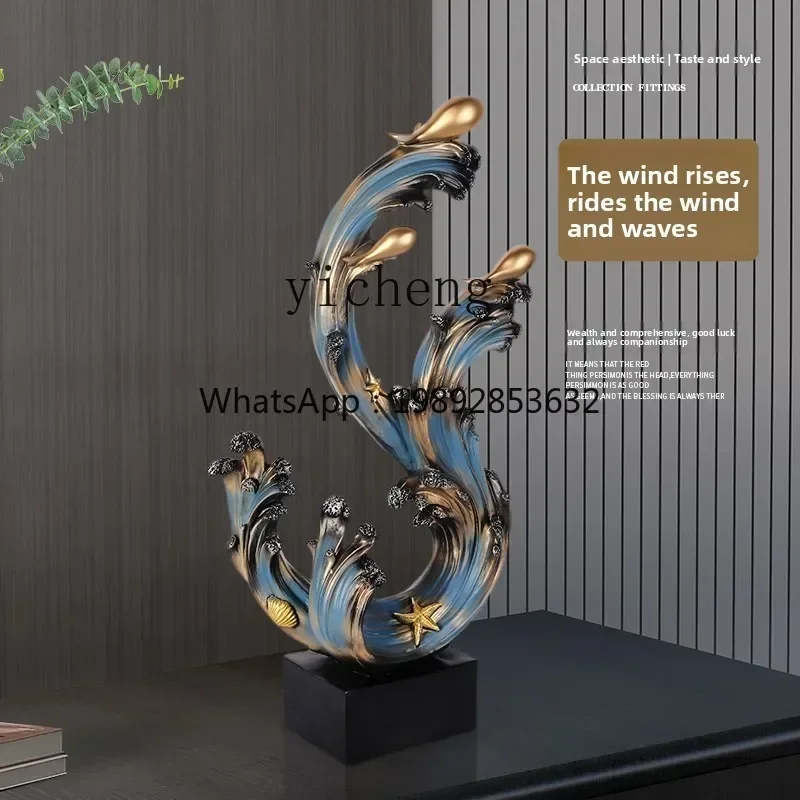

L14-High-End Opening Wealth-Attracting Ornament Home Living Room Entrance TV Cabinet Wine Cabinet Decoration