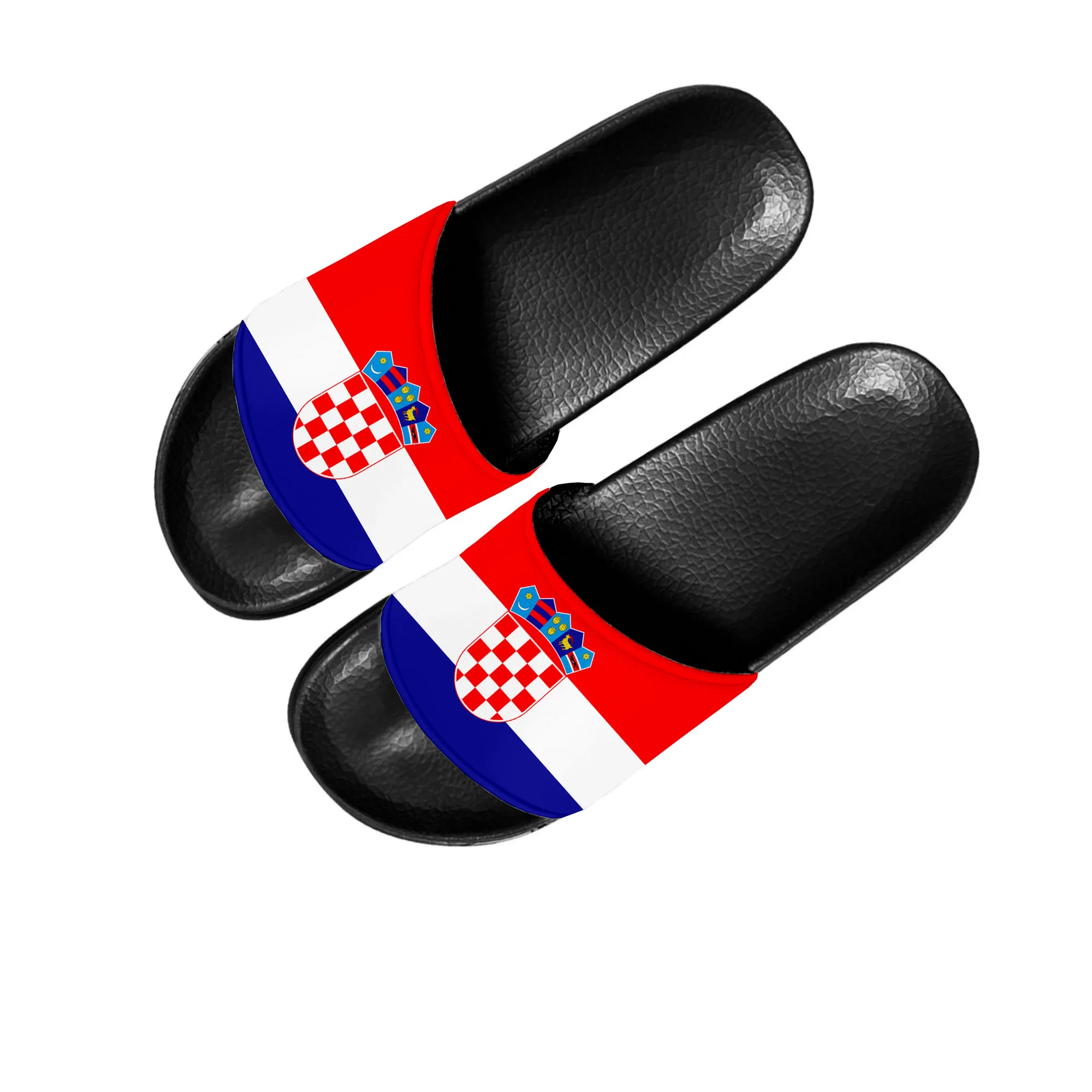 Croatian Flag Slippers Home Water Shoes Men Women Teenagers Children Croatia Beach Pool Sandals Custom Made Summer Slipper