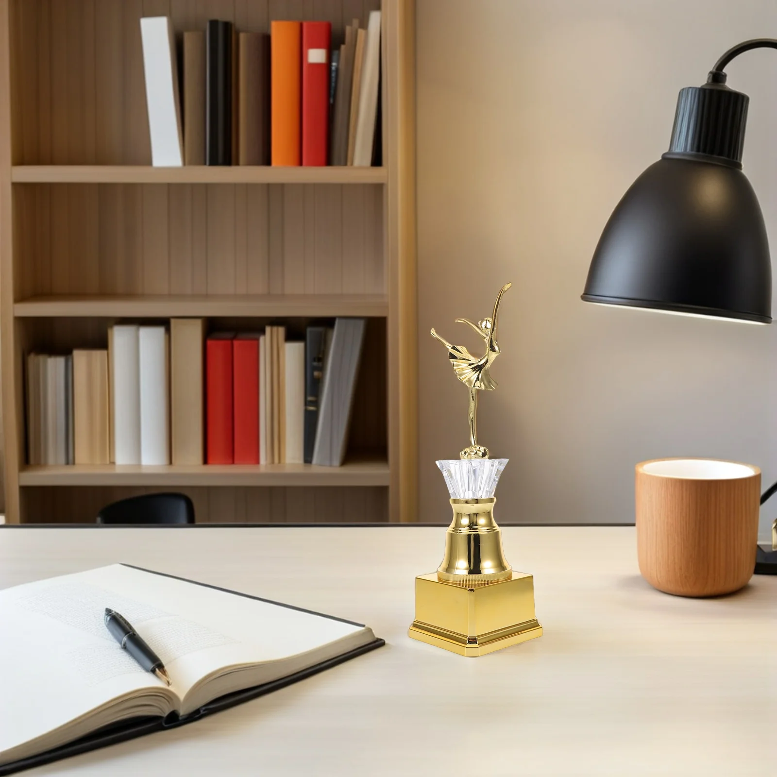 Mini Gold Trophy Cup for Dancing Awards Lightweight Plastic Ballet Trophy Competition Winner Prize for Children Adults Ceremony