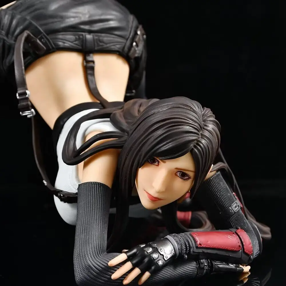 Beautiful Girl: Final EA Fantasy Tifa 1/4 Scale Prone Pose Game Anime Figure - Display Model