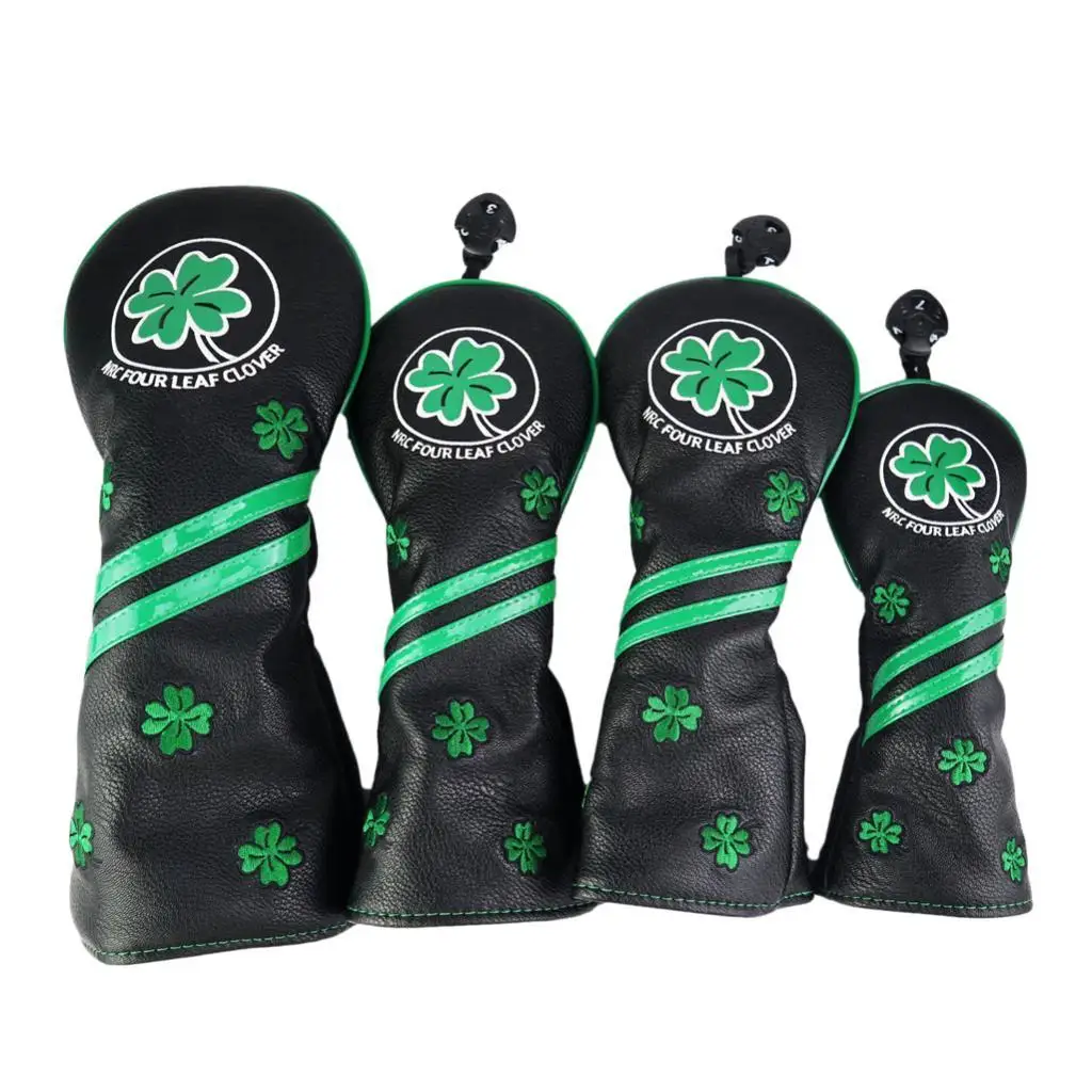 

4 Pack Waterproof Golf Wood Head Cover Club Headcover Protector