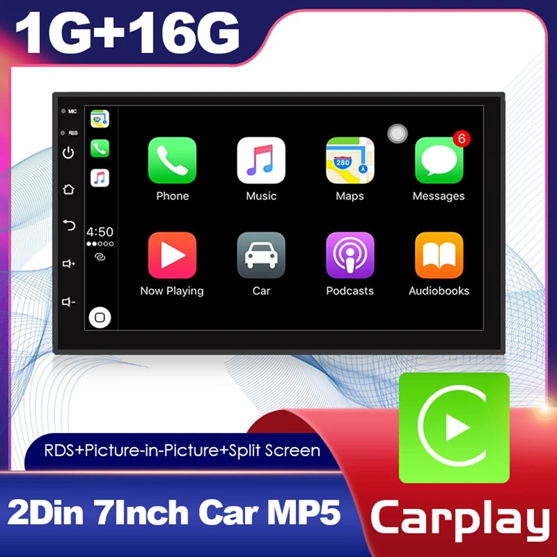 

2 Din Car Android 10 Car Radio Multimedia Player Universal 7Inch Carplay Stereo Wifi GPS Car MP5 Player