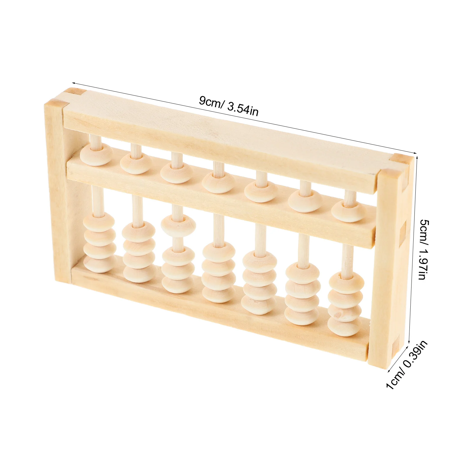 Mini Houten Telraam voor Kinderen Kleine Chinese Rekenmachine Tool Kids Rekenkundige Leerapparaat Traditionele Feng Shui Decor