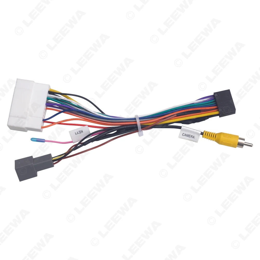 LEEWA Car 16pin Power Cord Wiring Harness Adapter For Mitsubishi Outlander 2021 Radio Wire Installation Head Unit #CA5927