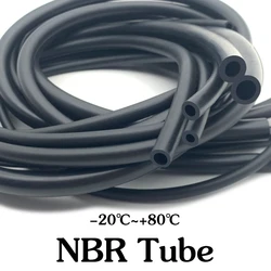 Tubo de goma Flexible para bomba de aire de Acuario, manguera de goma suave resistente al aceite, tubo de tanque de alta presión, 1M, 2 ~ 19mm, negro, Nbr