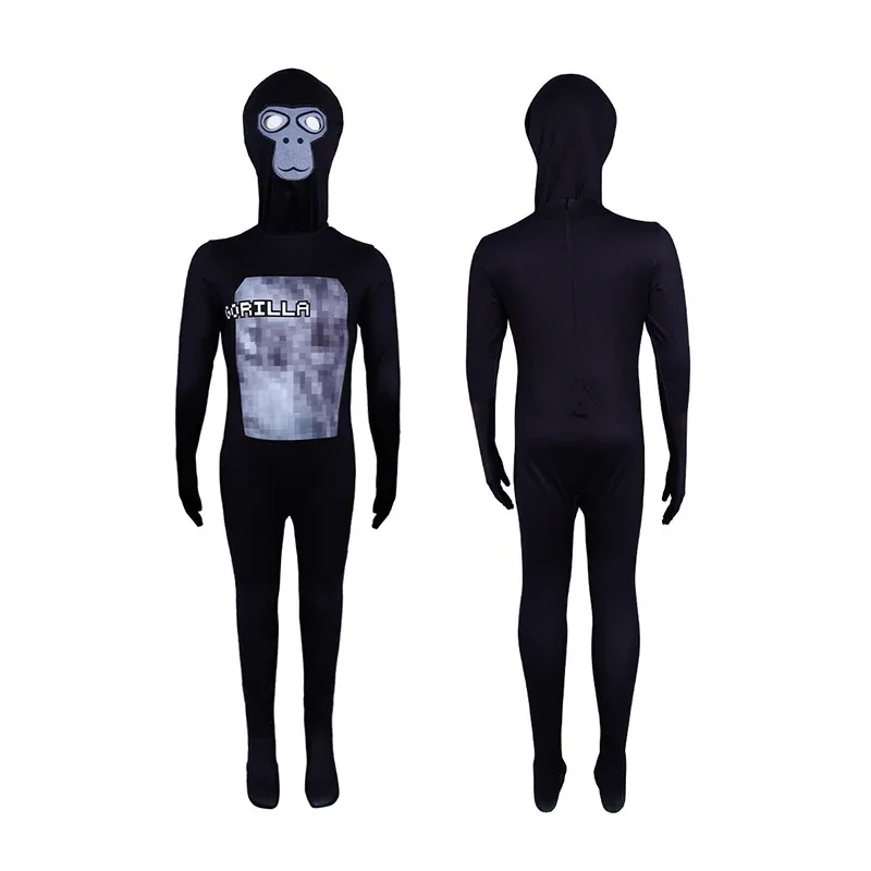 Gorilla Tag Lava Monke Cosplay für Kind Kinder Weihnachten Karneval Party Tier Affe Leopardenmuster Overalls Halloween Kostüm;