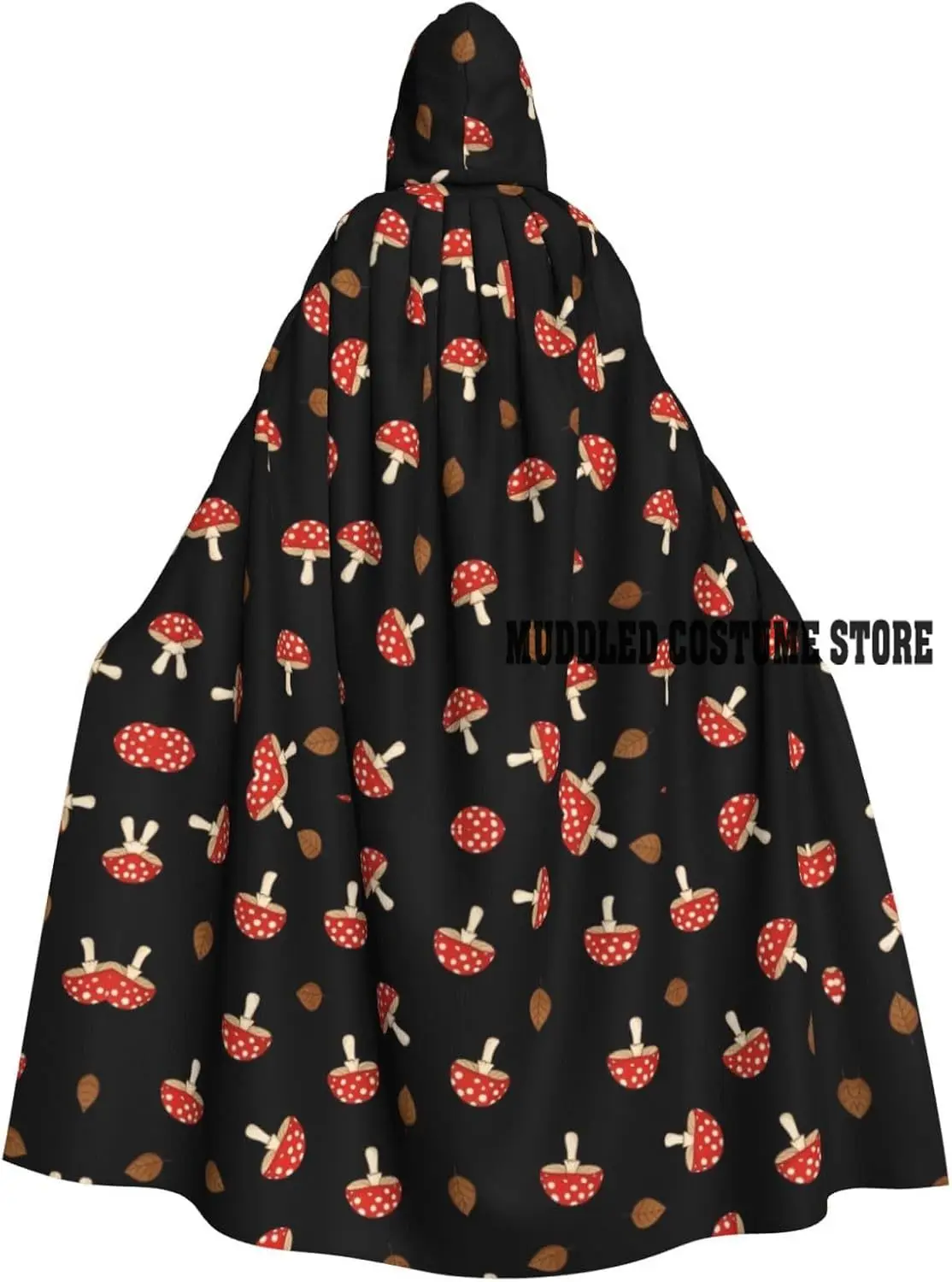 

Mushroom Adult Full Long Hoodie Dress Cloak for Halloween Witch Party Costume