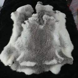 Oversized Thick rabbit skin Rare color Rabbit leather cushion Home furnishings Decorative leather