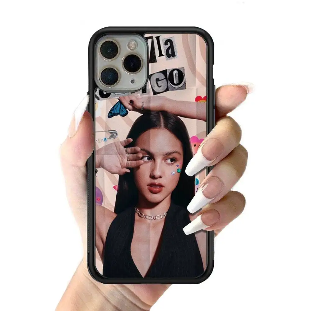 Singer O-Olivia-R-rodrigo-s For iPhone 11 12 13 14 15 16 17 Pro Max Plus TPU+PC Shockproof Back Phone Cases