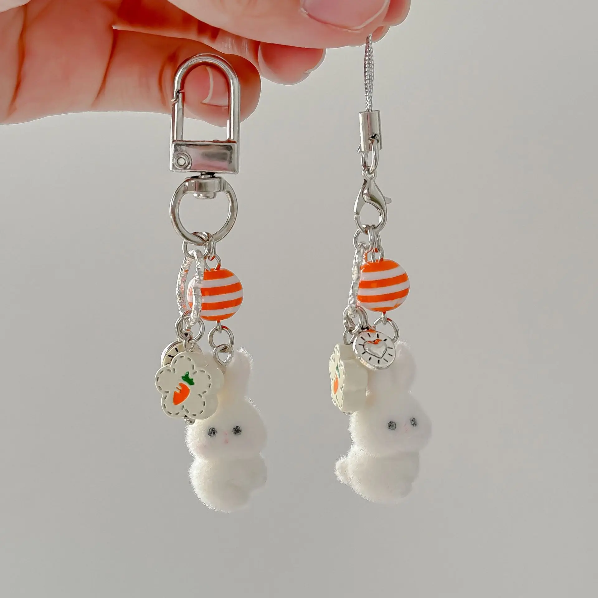 Mini Bunny Pendant Mini Clasp Key Chain Carrot Themed Key Chain Lightweight Phone Pendant For Gift For Friends Gift For Camera
