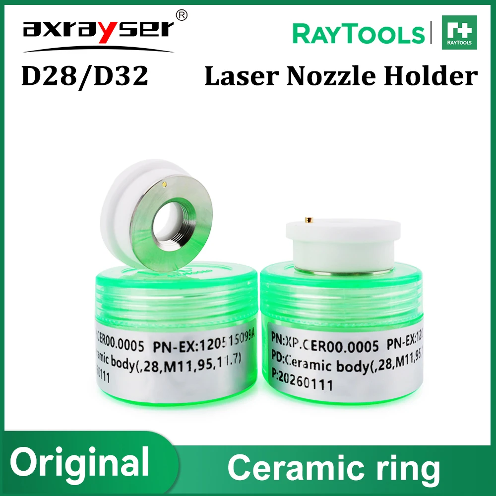 Raytools Original Laser Ceramic D28 M11 D32 M14 Nozzle Holder Ring for Fiber Cutting Head BT230 BT240 BMH110 114